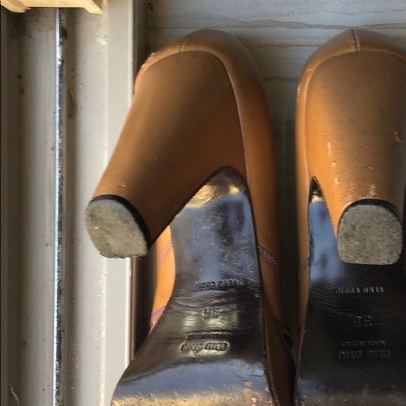 Miu Miu camel platforms 36 - Picture 4 of 6